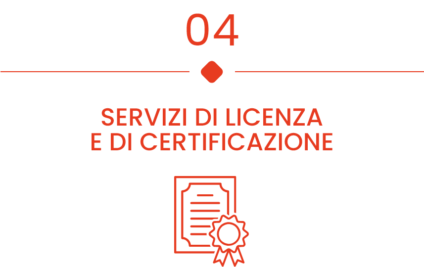 Servizi di licenza e certificazione